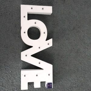 Light up “love” sign | unused